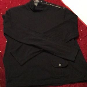 NWOT Black Burberry long sleeve shirt with buttons